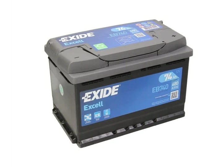 Акумулятор EXIDE EB740 Volkswagen Transporter, Golf; Audi Q3, A3; Infiniti QX; Volvo V50; Renault Kangoo; Peugeot Expert; BMW 1 Series; Cadillac SRX; Geely CK; Lexus ES; Porsche 911; Land Rover Freelander; Opel Omega 1307572, 500041022, 6001547711 - изображение 2