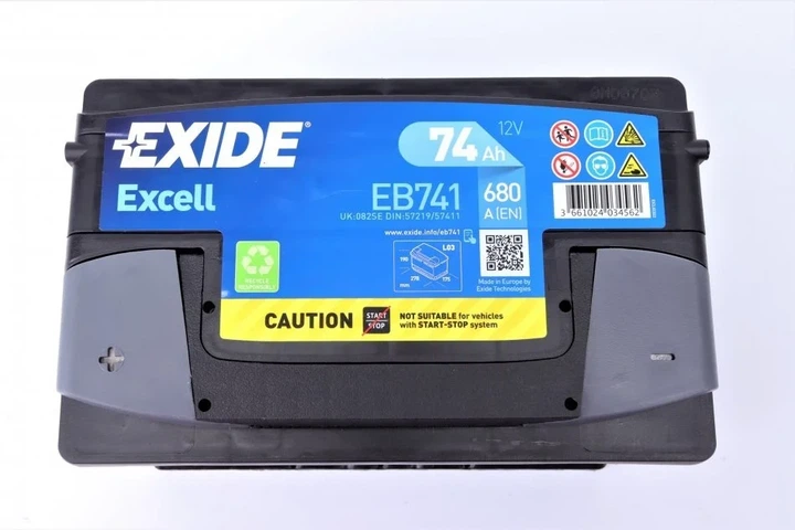 Акумулятор EXIDE EB741 Ford Explorer; Chrysler Voyager; Hyundai H-1; Jeep Cherokee; Peugeot 604; Chevrolet Captiva; Dodge Grand Caravan DP370APU074CH1U, DP370APU074CK1U, LP370APE074CH1 - изображение 4