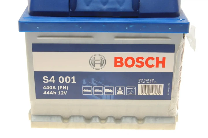 Акумулятор BOSCH 0092S40010 Ford KA, Galaxy; Volkswagen Jetta, Golf; Opel Zafira, Vectra, Astra, CORSA; Toyota Yaris; Suzuki SX4; Seat Ibiza; Audi 80; Hyundai Elantra; Renault Twingo, Clio 3361083E20000, 1072324, 1062547 - изображение 9