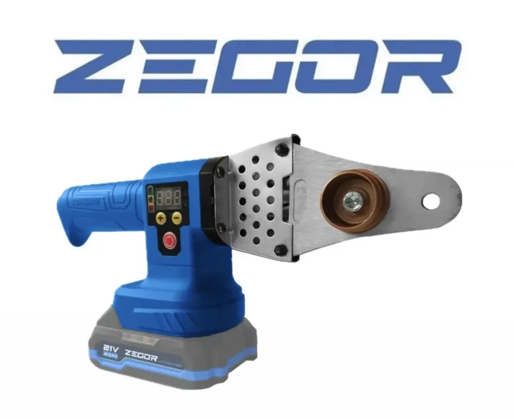 Паяльник аккумуляторный для пластиковых труб ZEGOR CHM-63 20-63 мм 21 В (Тушка, Без АКБ) - Фото 1 Паяльник аккумуляторный для пластиковых труб ZEGOR CHM-63 20-63 мм 21 В (Тушка, Без АКБ) - изображение 1