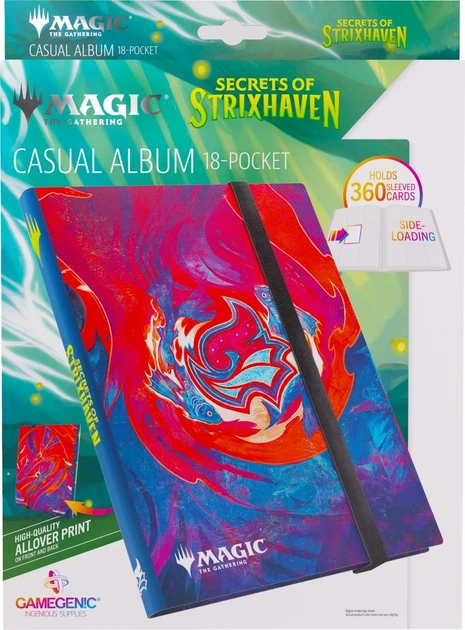 Album na karty Gamegenic Magic the Gathering - Sekrety Strixhaven - Casual 18-Pocket - Prismari (4251715423752) - obraz 6