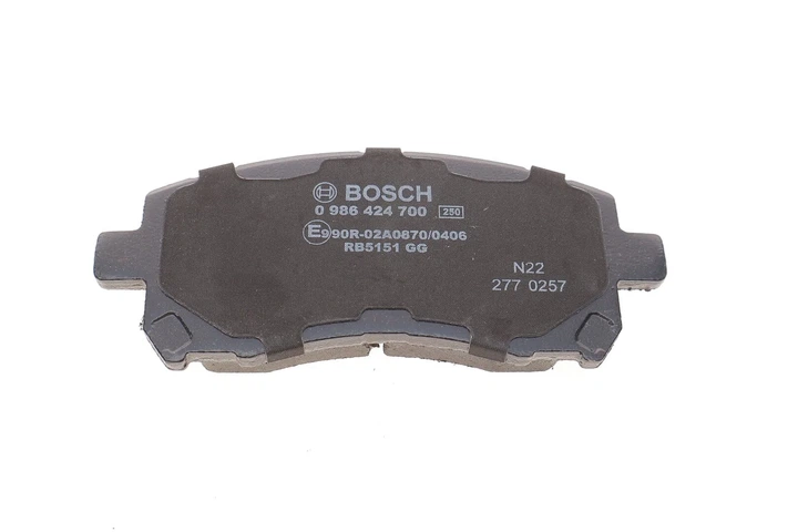 Колодки гальмові BOSCH 0986424700 Subaru Legacy, Impreza, Outback, Forester AY040F1004, 26296AF020, 26296AE220 - зображення 2