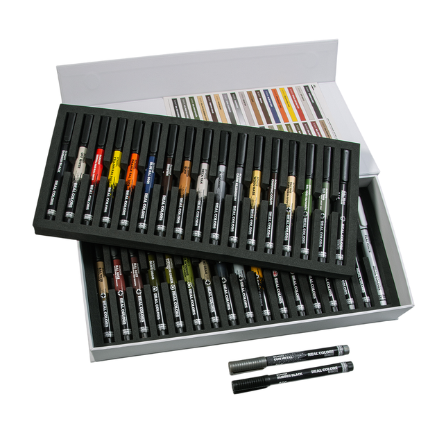 Zestaw markerów AK Interactive Real Colors RCM150 Special Box 34 szt (8435568339729) - obraz 4