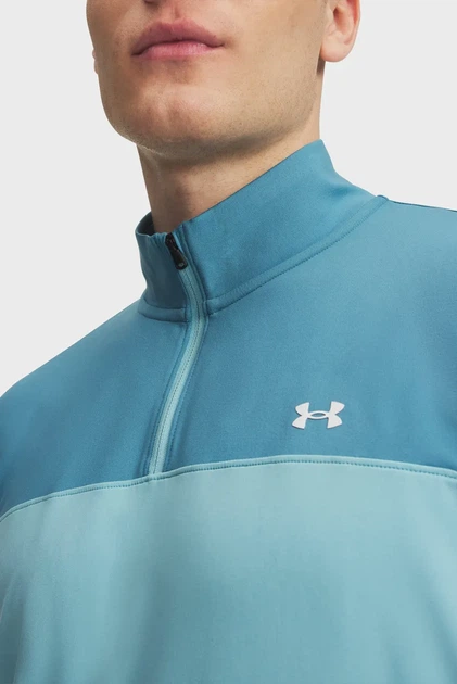 Чоловіча блакитна спортивна кофта UA T2G 1/4 Zip Under Armour XL 6010129-466 - Фото 3 Чоловіча блакитна спортивна кофта UA T2G 1/4 Zip Under Armour XL 6010129-466 - изображение 3