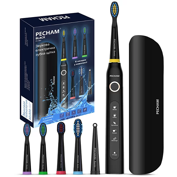 Електрична зубна щітка PECHAM Black Travel PC-080 (5628-43231) - зображення 2