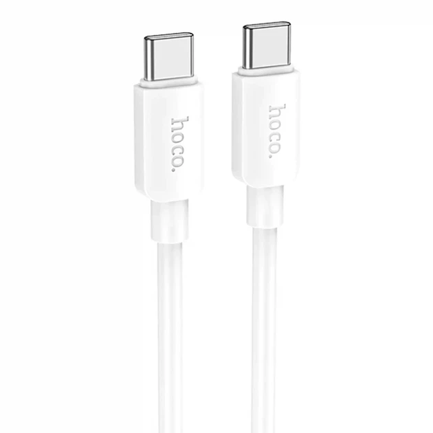 Кабель Hoco X96 Hyper 60 W 1 м Type-C к Type-C белый для быстрой зарядки и передачи данных - изображение 6