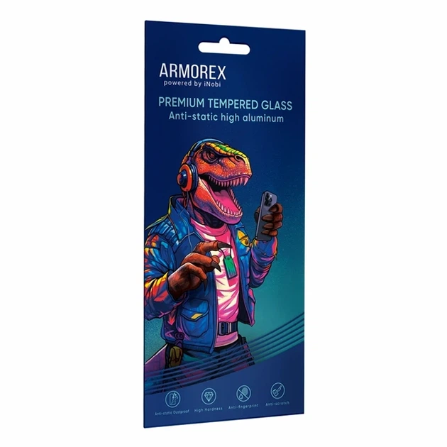 Захисне скло ARMOREX 5D High-Alum AntiDust для iPhone 17 Air чорне 0.33мм загартоване олеофобне - Фото 2 Захисне скло ARMOREX 5D High-Alum AntiDust для iPhone 17 Air чорне 0.33мм загартоване олеофобне - зображення 2