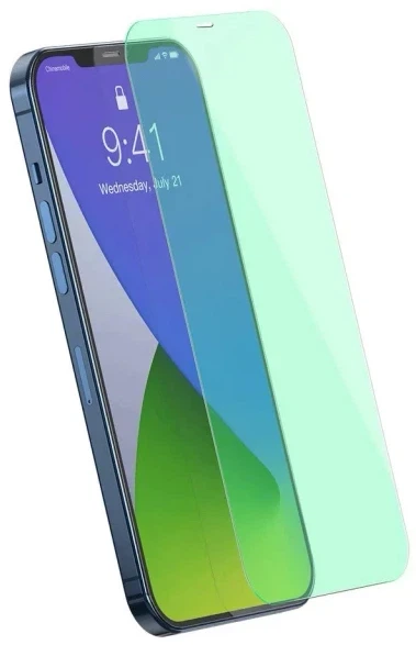 Защитное стекло Baseus 0.3 мм 9H олеофобное для iPhone 12 12 Pro 2 шт зеленый - Фото 4 Защитное стекло Baseus 0.3 мм 9H олеофобное для iPhone 12 12 Pro 2 шт зеленый - изображение 4
