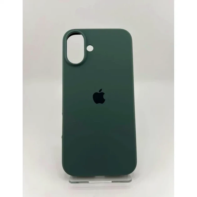 Силіконовий чохол Full Cover для iPhone 17 захист камери зелений Pine Green - зображення 4