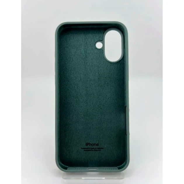 Силіконовий чохол Full Cover для iPhone 17 захист камери зелений Pine Green - зображення 7