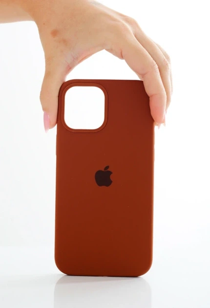 Чехол силиконовый Full Cover для iPhone 17 Air коричневый с защитой камеры и усиленными углами Brown - изображение 7