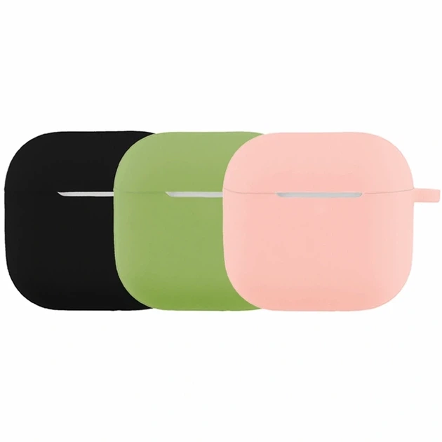 Силіконовий футляр з карабіном для AirPods 4 чорний зносостійкий захищає від пошкоджень. - Фото 2 Силіконовий футляр з карабіном для AirPods 4 чорний зносостійкий захищає від пошкоджень. - зображення 2