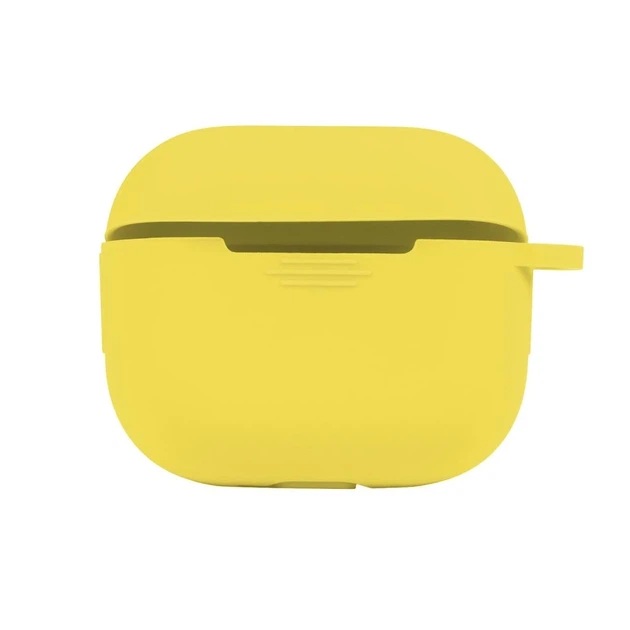 Футляр силиконовый с карабином для AirPods 4 элегантный фиолетовый износостойкий защитный - изображение 6