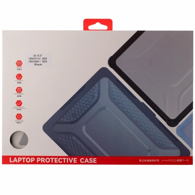 Накладка TPU PC для MacBook Air 15 дюймов 2023 2024 2025 Purple с защитой от ударов и перегрева - Фото 2 Накладка TPU PC для MacBook Air 15 дюймов 2023 2024 2025 Purple с защитой от ударов и перегрева - изображение 2