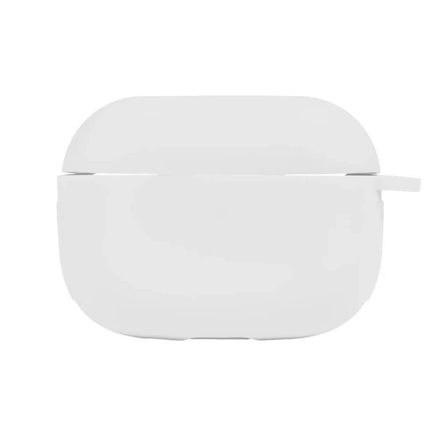 Силіконовий футляр з карабіном для Airpods Pro 09 White зносостійкий захисний чохол. - зображення 5