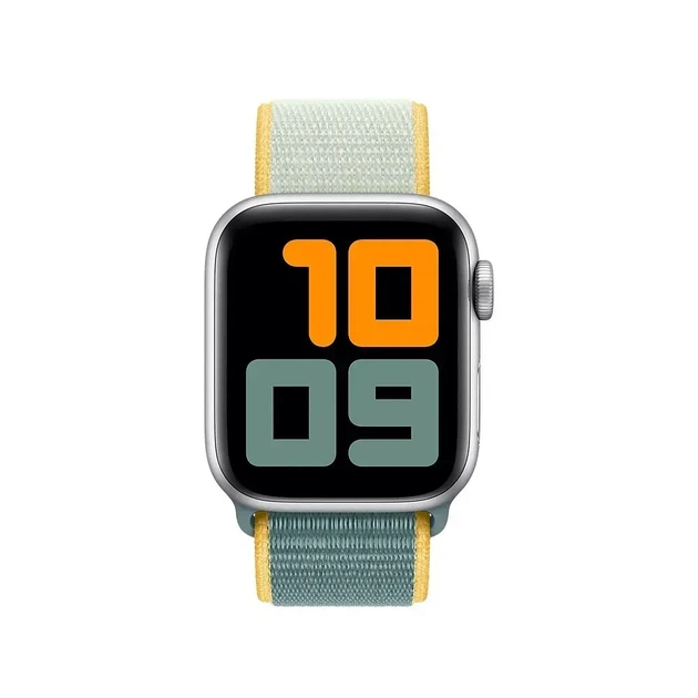Ремешок для Apple Watch Nylon 38 40 41 mm Нейлон Желтый Синий для повседневного использования - изображение 5