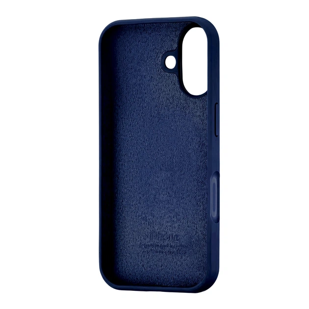 Чохол силіконовий Silicone Case Full Cover для iPhone 17 із захистом камери з мікрофіброю всередині темно-синій - Фото 3 Чохол силіконовий Silicone Case Full Cover для iPhone 17 із захистом камери з мікрофіброю всередині темно-синій - зображення 3