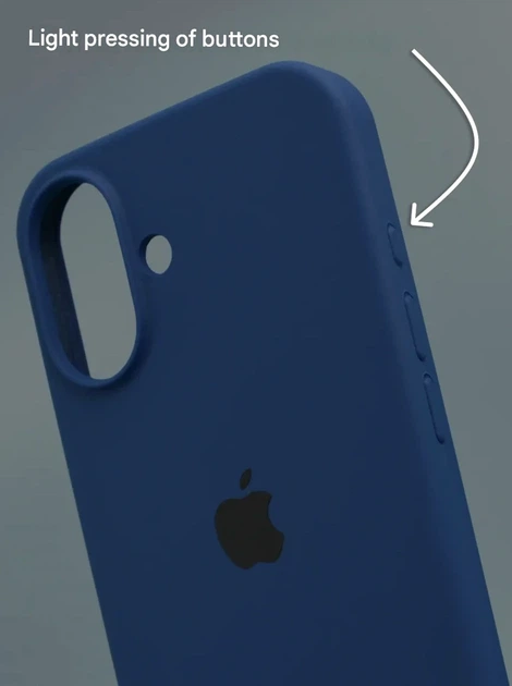 Чохол силіконовий Silicone Case Full Cover для iPhone 17 із захистом камери з мікрофіброю всередині темно-синій - Фото 6 Чохол силіконовий Silicone Case Full Cover для iPhone 17 із захистом камери з мікрофіброю всередині темно-синій - зображення 6