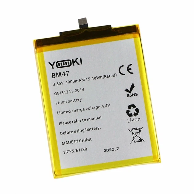 Аккумулятор Li-Pol 4000 мАч 3,85 В для Xiaomi Redmi 3 3S 3X 4X BM47 Yoki - Фото 1 Аккумулятор Li-Pol 4000 мАч 3,85 В для Xiaomi Redmi 3 3S 3X 4X BM47 Yoki - изображение 1