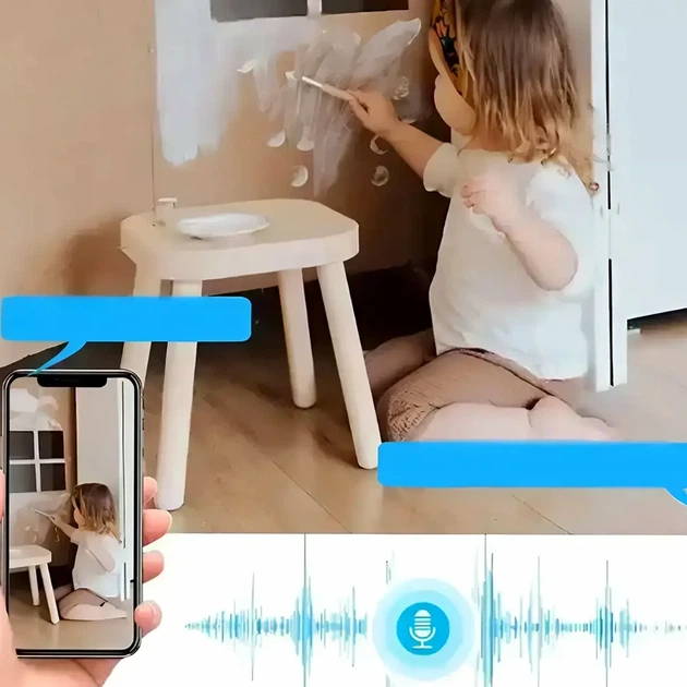 Поворотная IP камера видеонаблюдения 3MP с ИК подсветкой и датчиком движения YOOSEE YC101 для улицы и внутри помещений - изображение 7