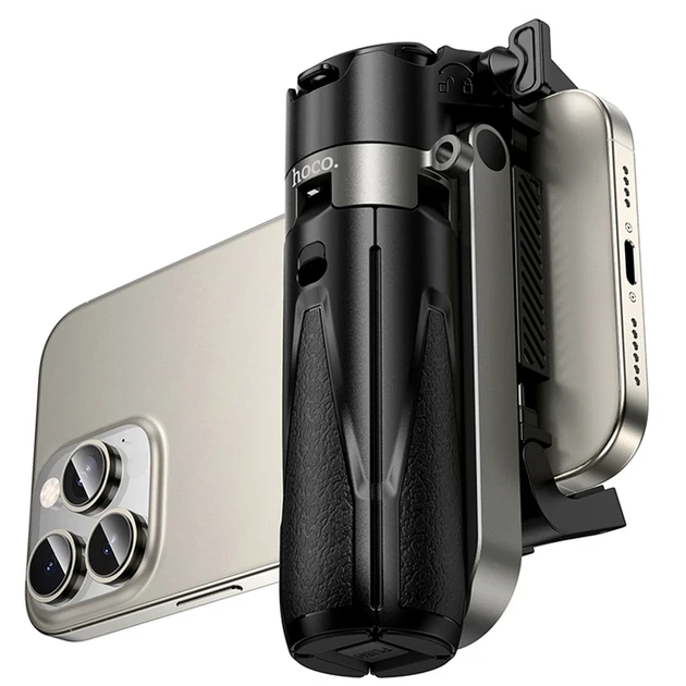 Монопод Hoco K27 Pro Magic мини черный 3 в 1 с Bluetooth пультом для селфи и видеосъемки до 48 см - изображение 3