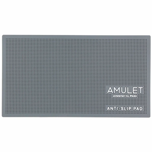 Протиковзкий килимок AMULET 20x11 см сірий для поклейки захисного скла універсальний - Фото 1 Протиковзкий килимок AMULET 20x11 см сірий для поклейки захисного скла універсальний - зображення 1