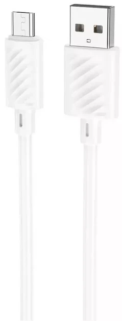 Кабель USB Micro 2.4A 1м для зарядки и синхронизации белый Hoco X88 Gratified пластик металл - Фото 4 Кабель USB Micro 2.4A 1м для зарядки и синхронизации белый Hoco X88 Gratified пластик металл - изображение 4