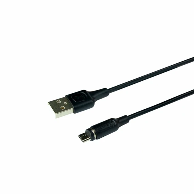 Кабель USB Micro 1м 2.4А магнітний чорний Borofone BX41 Amiable - Фото 1 Кабель USB Micro 1м 2.4А магнітний чорний Borofone BX41 Amiable - зображення 1