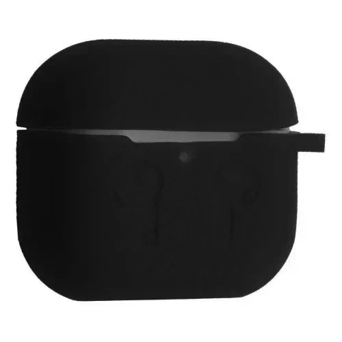 Силіконовий футляр з карабіном для AirPods 4 чорний зносостійкий захищає від пошкоджень. - Фото 5 Силіконовий футляр з карабіном для AirPods 4 чорний зносостійкий захищає від пошкоджень. - зображення 5