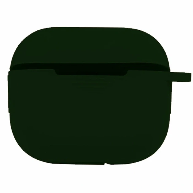 Футляр із силікону з карабіном для Airpods 3 колір 71.Dark Green - Фото 1 Футляр із силікону з карабіном для Airpods 3 колір 71.Dark Green - зображення 1