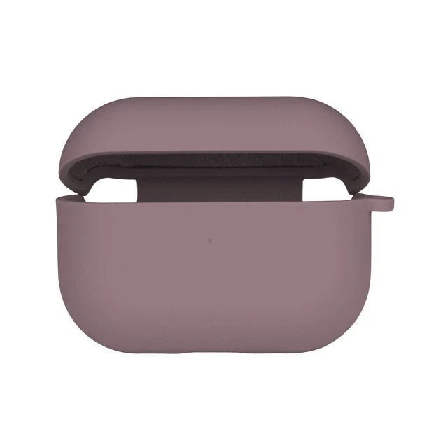 Силіконовий футляр з мікрофіброю для AirPods 3 чорний виноград з карабіном - зображення 4