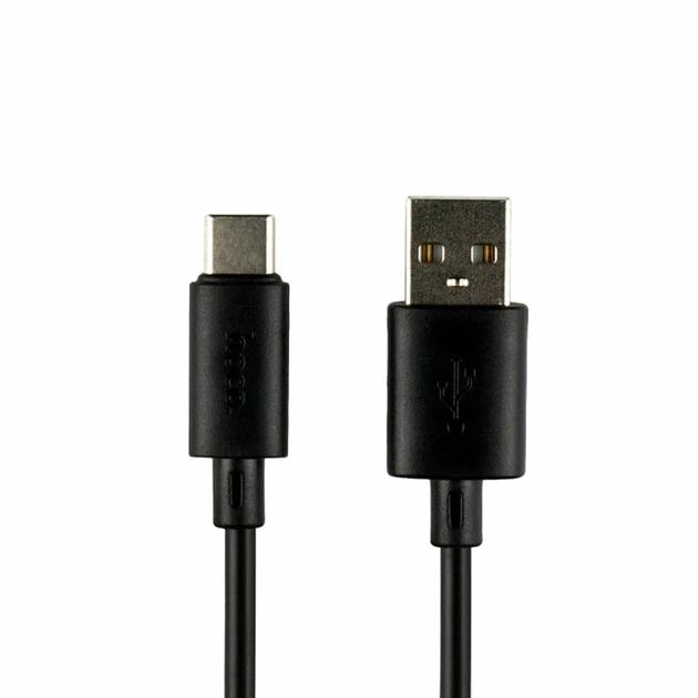 Кабель USB Type-C 3A 1м Hoco X88 Gratified черный для зарядки и синхронизации устройств - Фото 1 Кабель USB Type-C 3A 1м Hoco X88 Gratified черный для зарядки и синхронизации устройств - изображение 1
