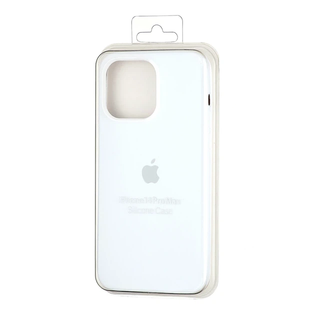 Чехол силиконовый Full Cover для iPhone 14 Pro Max защита камеры белый - Фото 2 Чехол силиконовый Full Cover для iPhone 14 Pro Max защита камеры белый - изображение 2