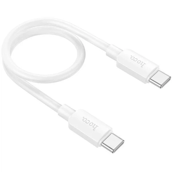 Кабель USB Type-C 60W 0.25м для швидкого заряджання та синхронізації білий Hoco X96 Hyper - зображення 5