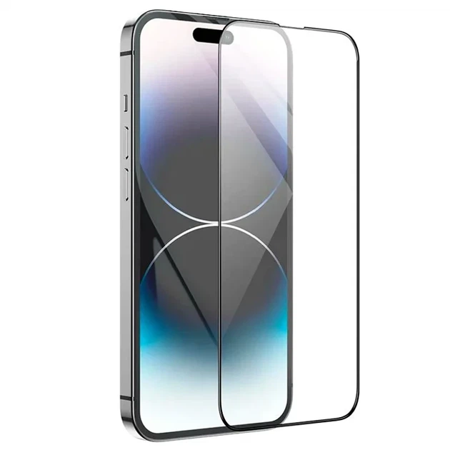 Защитное стекло Ninja Warrior для iPhone 17 Pro черное повышенная прочность олеофобное покрытие комплект для установки - изображение 7