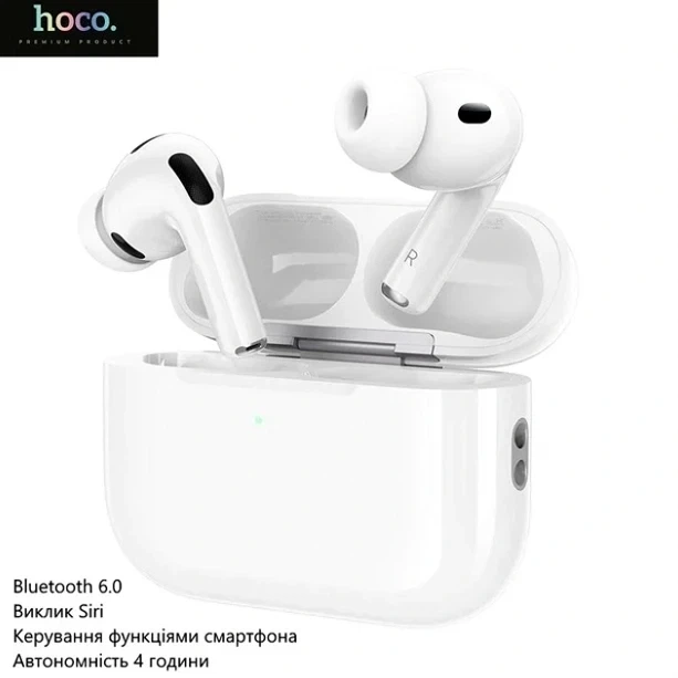 Наушники Bluetooth Hoco EW96 True Wireless Stereo Белые для прослушивания музыки - изображение 4