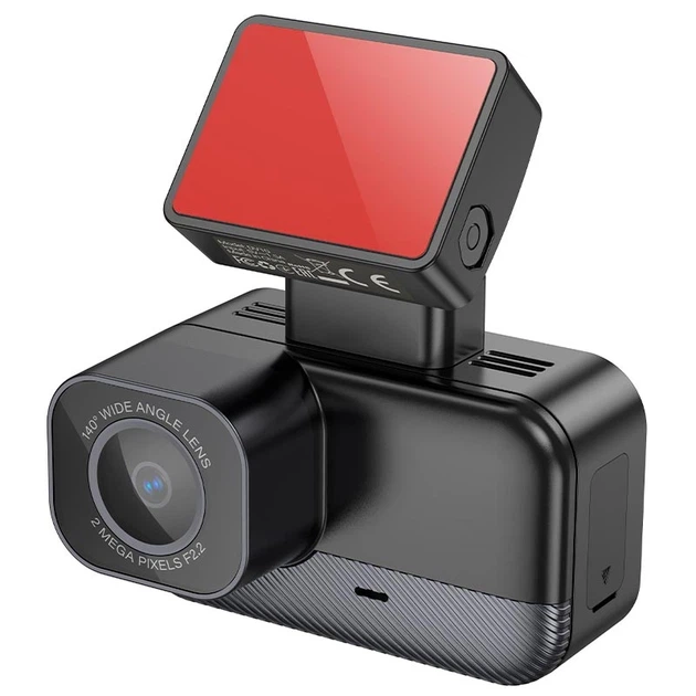 Видеорегистратор автомобильный Hoco DV10 Mini Screen Dashcam Full HD 1080P с IPS-дисплеем 1.47" и углом обзора 140° Черный - изображение 3