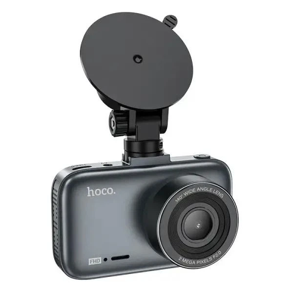 Видеорегистратор Hoco DV5 Dash Cam Full HD 1080P с 3-дюймовым IPS дисплеем и ночной съемкой Черный - изображение 3