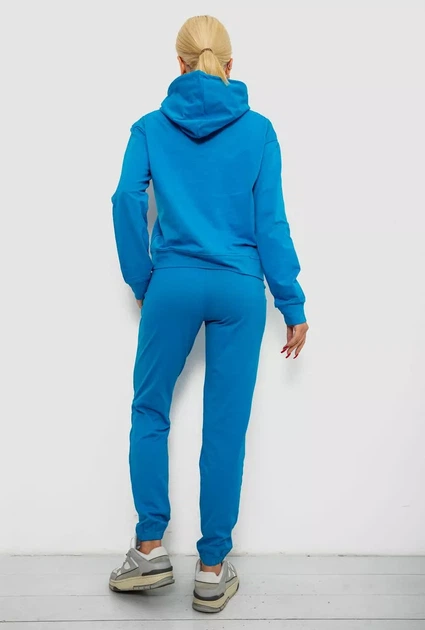 Спортивний костюм жіночий двонитка, колір синій, 214R1419-006 розмір XL - зображення 3
