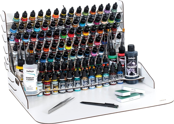 Regał na farbki Vallejo Paint Station z pionową podstawką 50 x 37 cm (8429551260145) - obraz 2