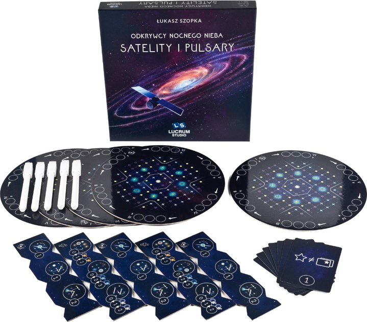 Dodatek do gry planszowej Lucrum Games Odkrywcy nocnego nieba: Satelity i pulsary (edycja polska) (5906684674023) - obraz 6
