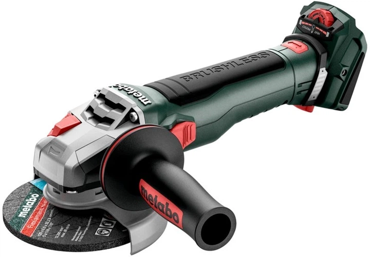 Аккумуляторная бесщеточная угловая шлифмашина Metabo WVB 18 LT BL 11-125 Quick 18V (613057850) - Фото 1 Аккумуляторная бесщеточная угловая шлифмашина Metabo WVB 18 LT BL 11-125 Quick 18V (613057850) - изображение 1