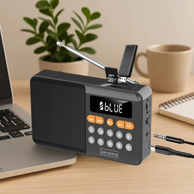 Радіоприймач Zenwire YSF-005BT Black (5904507521530) - зображення 10