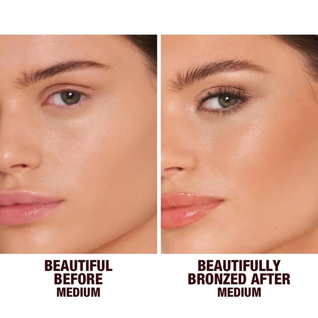 Кремовий бронзер Charlotte Tilbury Beautiful Skin Sun-Kissed Glow Bronzer (2 Madium) 21 g - изображение 3
