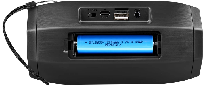 Портативна колонка Defender G36 5W, bluetooth, FM/USB/TF/AUX Black (65036) - Уцінка - Фото 3 Портативна колонка Defender G36 5W, bluetooth, FM/USB/TF/AUX Black (65036) - Уцінка - зображення 3