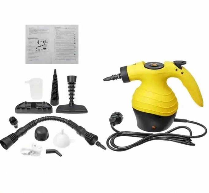 Ручной отпариватель 9в1 с насадками 1200Вт Steam Cleaner Crownberg CB 3141 пароочиститель для полов, окон, сантехники, штор, одежды 350мл - Фото 5 Ручной отпариватель 9в1 с насадками 1200Вт Steam Cleaner Crownberg CB 3141 пароочиститель для полов, окон, сантехники, штор, одежды 350мл - изображение 5