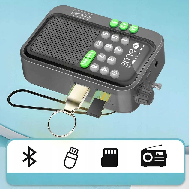 Радіоприймач Zenwire Y1 Black (5904507521943) - зображення 4