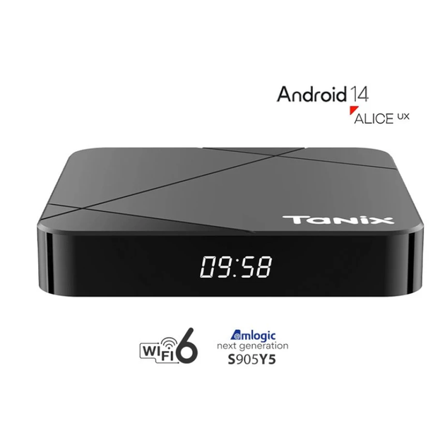 Смарт приставка Tanix TX5 Y5 2/16 ГБ, Android TV 14, Wi-Fi 6, Bluetooth 5.0, 4K Ultra HD - зображення 4