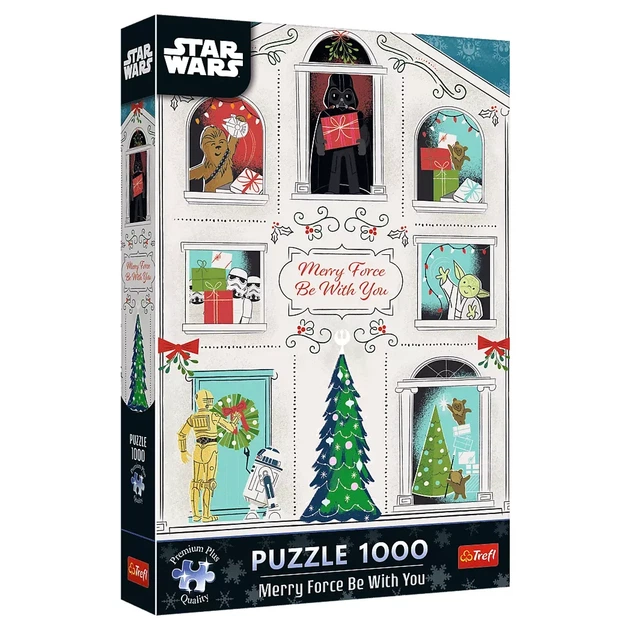 Пазли Trefl Premium Plus Star Wars Нехай Сила Різдва буде з вами 1000 ел (12087) - Фото 1 Пазли Trefl Premium Plus Star Wars Нехай Сила Різдва буде з вами 1000 ел (12087) - изображение 1