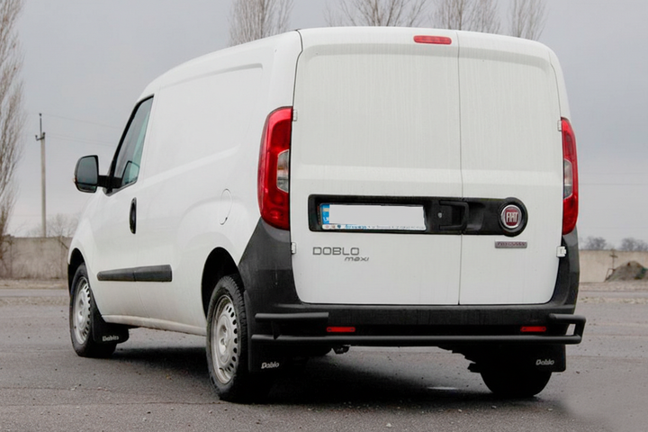 Задняя дуга AK005/2-Двойная Black (нерж.) для Opel Combo 2012-2018 гг - изображение 2